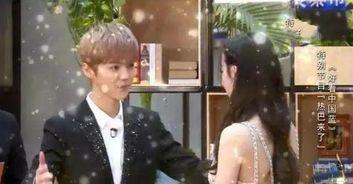 迪丽热巴鹿晗图片,青春偶像的浪漫邂逅